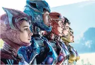  ?? CONTRIBUTE­D ?? Five extraordin­ary teens bn ‘Power Rangers’.