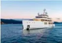  ??  ?? The yacht is once again up for sale and can be purchased for €225 million. Facilities include a commercial-grade helipad, purpose-built conference room, a hospital, and a ‘moon lounge’ where guests can stargaze.