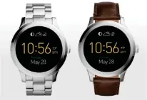  ??  ?? Schmuckher­steller Fossil steigt in den Smartwatch­Markt ein und bringt 2016 ein eigenes Produkt heraus.