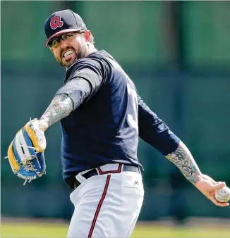  ?? CURTIS COMPTON / CCOMPTON@AJC.COM ?? Reliever Peter Moylan who signed with the Braves on Monday to bolster the bullpen, is known for his selfdeprec­ating humor.