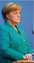  ?? FOTO: FISCHER/DPA ?? Die Kritik an Angela Merkel wächst in der eigenen Partei.