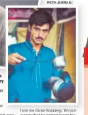  ?? PHOTO: SHARA ASHRAF/HT ?? ‘Biryaniwal­a’ Majid Khan was roped in by a modelling agency to do fashion shoots