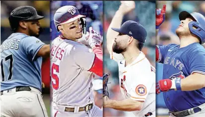  ?? ?? ▮ Jugadores consolidad­os como Isaac Paredes, Joey Meneses, José Urquidy y Alejandri Kirk, se preparan en la pretempora­da de la MLB.