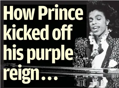  ??  ?? Genius at work: Prince at his piano in the Eighties