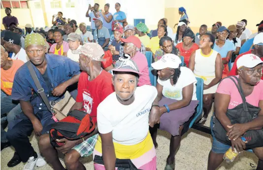  ?? FILE ?? Patients waiting for their medical check-up at Insurance Associatio­n of Jamaica and Jamaica Medical Foundation Health Fair at the Kingston Public Hospital on Saturday, December 1, 2018.