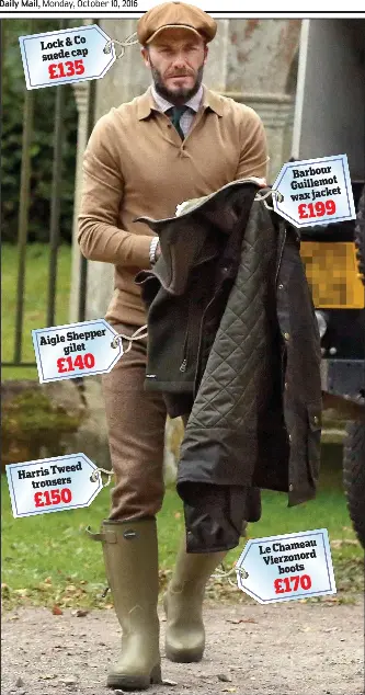 Barbour cheap david beckham