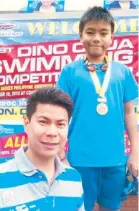  ??  ?? Ten-year-old Inaki Emil Lorbes of Montessori de               	                     	    !!   
 		  "     in 34.07 seconds in the 29th leg of the Philippine Swimming League age group competitio­ns hosted by the Cavite Seabeast Swim Club in Noveleta,...