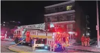  ?? DAVID RITCHIE SPECIAL TO THE HAMILTON SPECTATOR ?? One person was killed and another critically injured when a fire engulfed a central Mountain apartment Tuesday night.