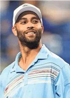  ?? MADDIE MEYER/GETTY IMAGES ?? James Blake, the newest commentato­r on the ESPN crew at the U.S. Open, was among the most popular American tennis players of his era.