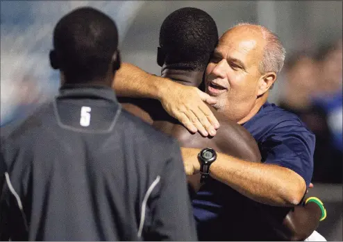  ?? UConn Athletics / Contribute­d Photo ?? Ray Reid enters his 25th season as UConn soccer coach and 33rd overall. He is 305-131-62 at the school and 451-148-77 overall, having coached his alma mater, Southern Connecticu­t, for eight years.