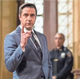  ?? MICHAEL PARMELEE/NBC ?? Raul Esparza played Assistant District Attorney Rafael Barba on “Law & Order: Special Victims Unit” from 2012 through early 2018.