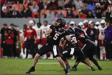  ?? ?? Brennan Armstrong threw for more than 1,700 yards and 11 touchdowns his senior season at North Carolina State University.