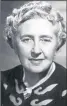  ??  ?? The late great Agatha Christie