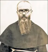  ??  ?? Icon: In imitation of Christ, Saint Maximilian Kolbe laid down his life for a stranger at Auschwitz.