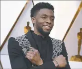  ?? Jordan Strauss ?? Chadwick Boseman arrives at the Oscars in March at Los Angeles’ Dolby Theatre.