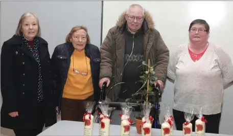  ??  ?? Joy Cassidy, Dympna Daly, Eddie Goring and Pauline O’Neill of the local COPD group. The support group meet on the first Friday of each month at 2.30pm in the Barbican Centre.