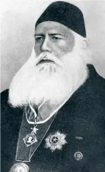  ??  ?? SIR SYED AHMAD KHAN (1817-1898). His “considered opinion” on a wide range of issues, including blasphemy, conversion, jehad, cow sacrifice and reservatio­n for Muslims, continue to be relevant in this day and age.