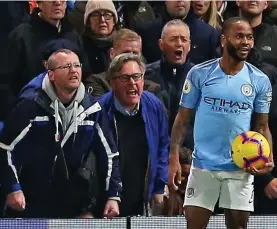  ?? BPI/REX ?? Water under the Bridge: Sterling has no malice towards the Chelsea fans who targeted him as a City player in 2018