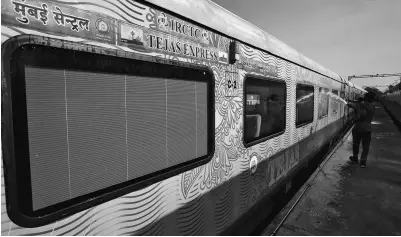  ?? PHOTO: REUTERS ?? The answer for pricing concerns can be had from the Tejas Express. IRCTC earned ~7.73 lakh in the first month