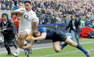  ?? AP file ?? Manu Tuilagi (white) was sent home from the training camp due to ‘team culture issues’. —