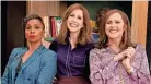  ?? NICOLE WILDER/SHOWTIME ?? “I Love That for You” stars from left: Jenifer Lewis, Vanessa Bayer and Molly Shannon.
