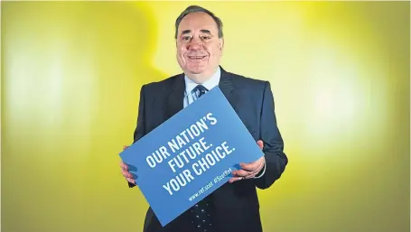  ?? Picture: Getty Images. ?? Mr Salmond said “no British prime minister can stand against the democratic wishes”.
