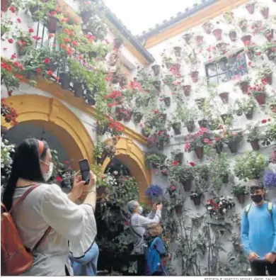  ?? REPORTAJE GRÁFICO: MIGUEL ÁNGEL SALAS ?? Visitas al patio de San Basilio, 14.