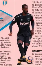  ?? GETTY ?? Pedro Obiang, 26 anni, centrocamp­ista del West Ham