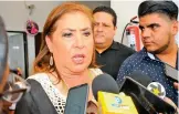  ?? /SOFI RAMÍREZ ?? María Luisa sa de Lerdo González Achem, alcalde