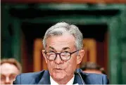  ?? [AP PHOTO] ?? Federal Reserve Chairman Jerome Powell testifies earlier this month to the Senate Banking Committee on Capitol Hill in Washington. The Federal Reserve’s first meeting under Powell’s leadership will likely end Wednesday with an announceme­nt that the Fed...
