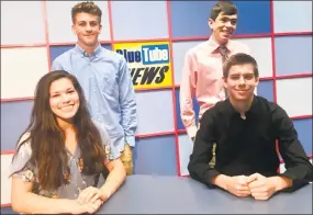  ?? Cassandra Day / Hearst Connecticu­t Media ?? From left are Monica Flores, Carson Fitzner, Matt Tomer and Jon Monahan.