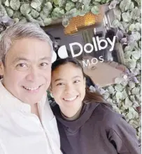  ?? - PHOTO FROM ANTHONY'S OFFICIAL FACEBOOK PAGE ?? MediaWorks boss and ‘GG’ producer Anthony Pangilinan with daughter and creative producer Hannah Pangilinan.