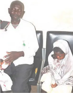  ??  ?? Fatima Abdulkadir with her father