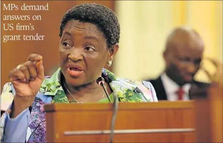  ?? Picture: RUVAN BOSHOFF ?? AGAINST THE ROPES: Social developmen­t minister Bathabile Dlamini