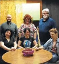  ?? CONTRIBUTE­D PHOTO ?? The cast of Dalton Little Theatre’s “Crimes of the Heart” includes top row, from left, Kirt Johnson, Aleatha Plott and Jeff Adair. Seated are Anita Ba-Radwan, Nikki Sloan and Courtenay Cholovich, from left.