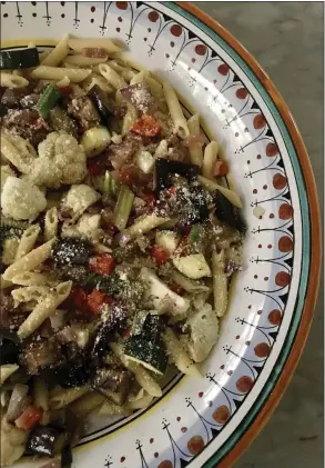  ?? COURTESY OF CATHY THOMAS ?? Vegetable and Pasta “Stew” welcomes whatever veggies are on hand.