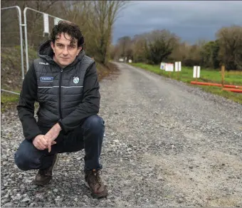  ?? Photo by Domnick Walsh ?? Fianna Fáil Cllr Jimmy Moloney on the GST Greenway at Shanacool Cross, Listowel, late last year.