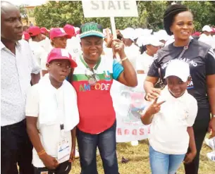  ??  ?? Lagos State contingent at the 4th National Youth Games in Ilorin