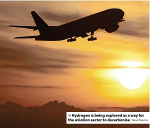  ?? Steve Parsons ?? Hydrogen is being explored as a way for the aviation sector to decarbonis­e