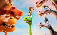  ??  ?? ‘THE Good Dinosaur’ shows a world where dinosaurs are side-by-side with humans.