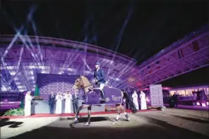  ??  ?? The iconic Longines Arena at Al Shaqab will host Al Shaqab’s signature equestrian event – Commercial Bank CHI AL SHAQAB Presented by Longines 2021 from February 25-27. This will be followed by the 2021 Longines Global Champions Tour (LGCT) from March 4-6. The world’s leading five-star showjumpin­g competitio­n, which will take horses, riders and spectators to 15 major cities worldwide, kicks off the new LGCT season in Doha.