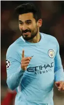  ??  ?? Gundogan: Impressing his manager