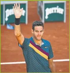  ?? AFP ?? INTACTO. Así festejó Del Potro su triunfo ante Thompson.