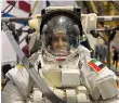  ?? ?? Nora Al Matrooshi in training for spacewalks with Nasa