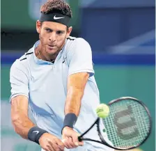  ?? REUTERS / a. Song ?? Del potro llegó a los 376 éxitos en el circuito