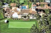  ?? GREG LOVETT / THE PALM BEACH POST ?? As indicated by a Federal Aviation Administra­tion advisory, President Donald Trump plans to return to Mar-a-Lago on March 3. Politico has reported Trump will speak at an RNC event.