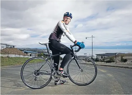  ?? Photo: ALDEN WILLIAMS/FAIRFAX NZ ?? Martin Nichols is on top of the world after completing an Everesting cycle challenge – climbing the equivalent altitude of Mt Everest in more than 130 ascents of Nelson’s Bayview Rd.