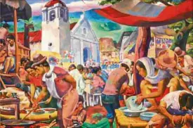  ??  ?? CARLOS “Botong” Francisco’s “Pista ng Angono” (1960); sold for P30.37 million