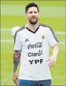  ?? FOTO: GETTY ?? Leo Messi, en la sesión de ayer