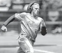  ?? Tom Reel / San Antonio Express-News ?? Indiana’s Scotty Bradley rounds third on his way to scoring in the fourth inning against Texas Southern on Saturday.